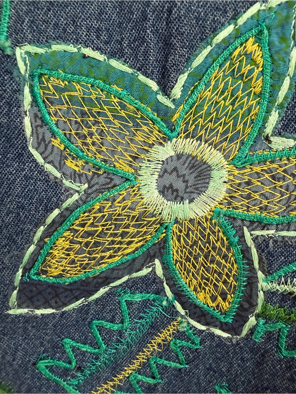 Coldwater Creek Embroidered Blue Denim Jacket - Women's - Picture 7 of 10